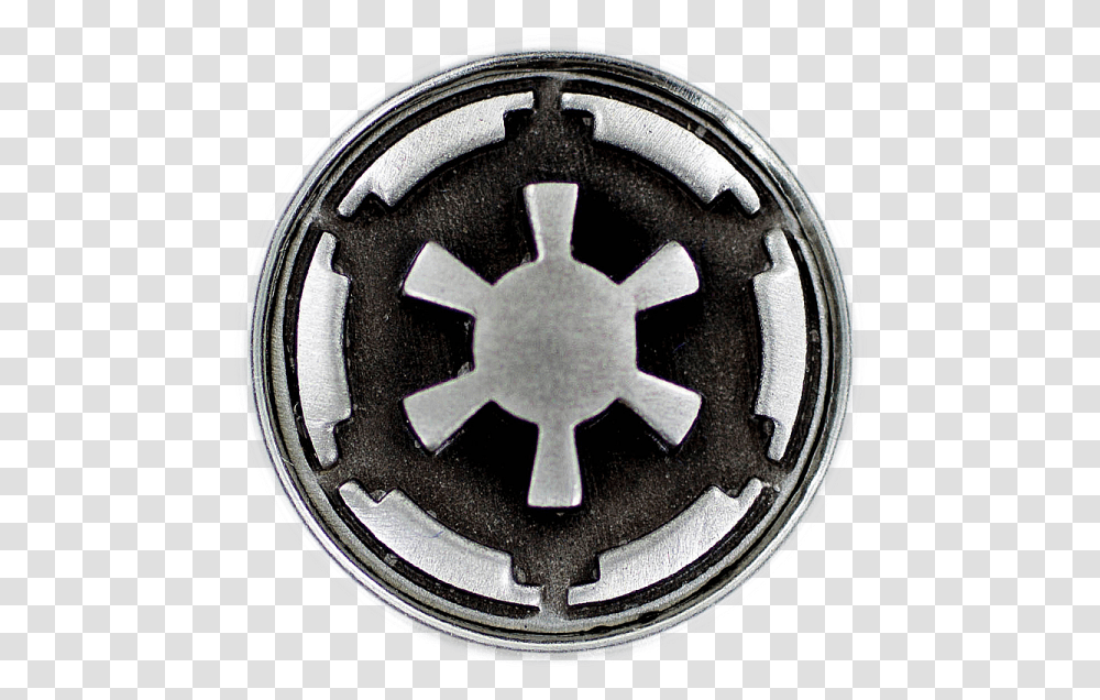 The Galactic Empire Metal Emblem Star Wars Star Wars Mickey Ears Svg, Symbol, Logo, Trademark, Coin Transparent Png