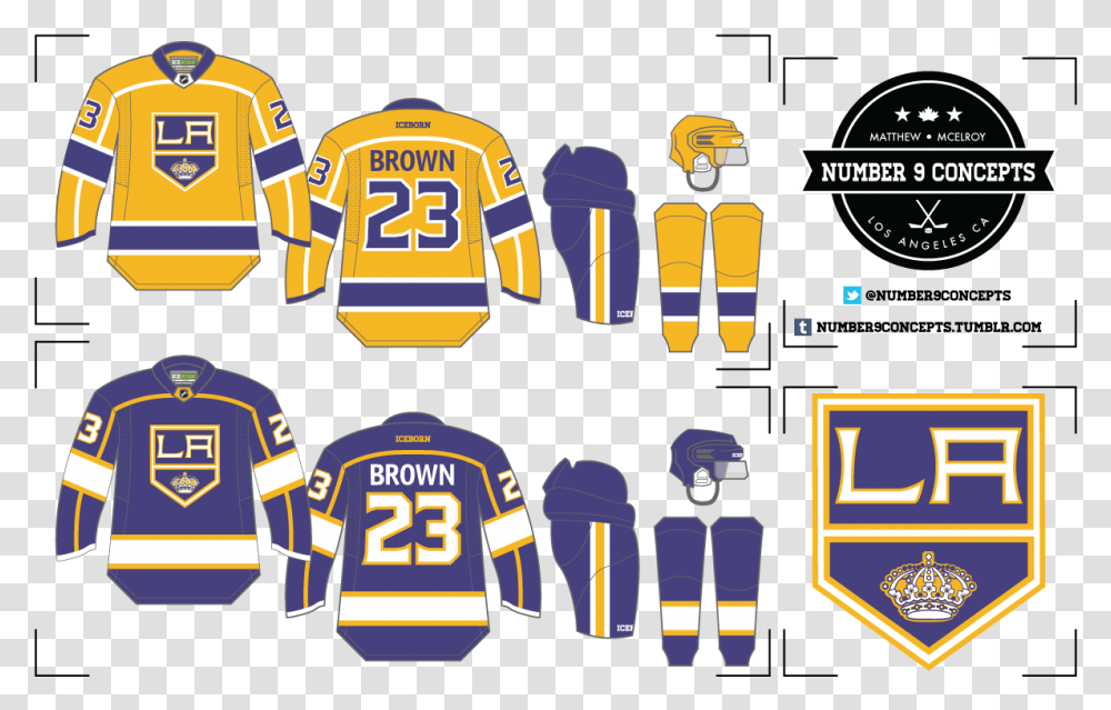 The Gallery For Gt Nhl Hockey Team Logos Nhl Logo Nj Los Angeles Kings Concept, Apparel, Shirt, Jersey Transparent Png