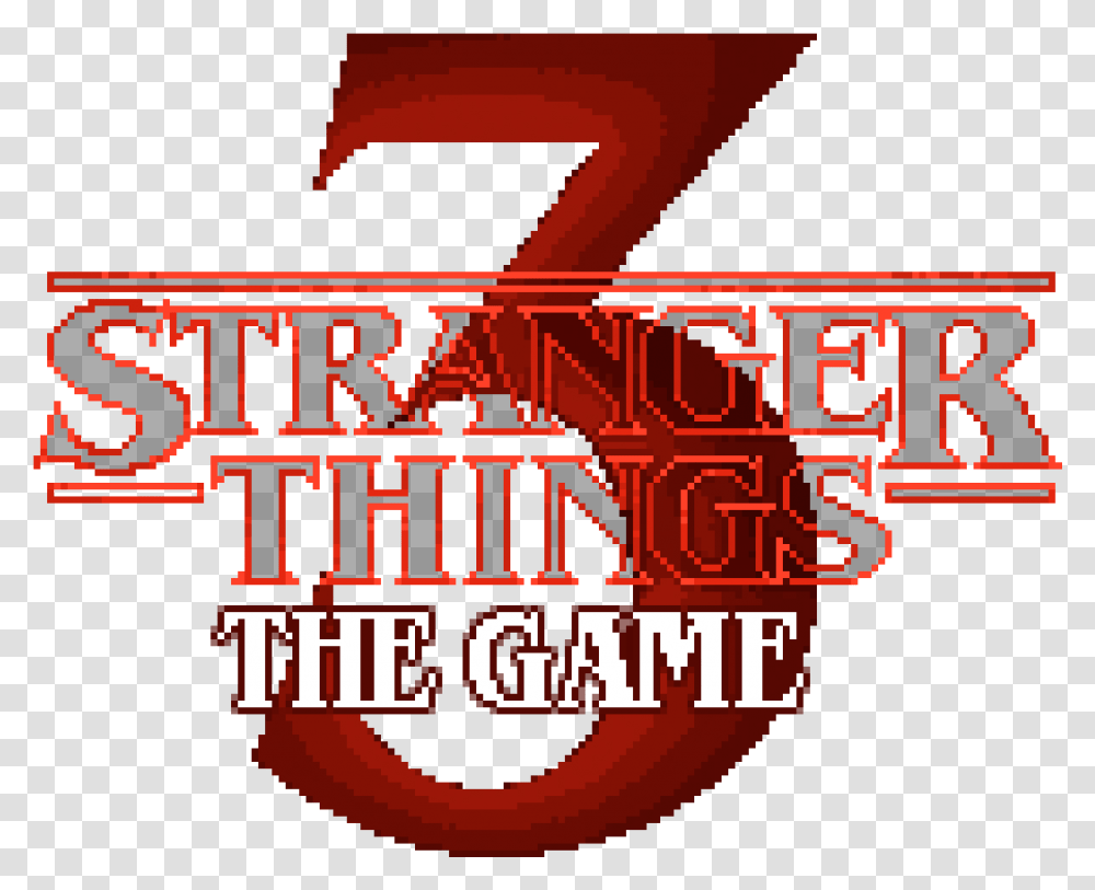 The Game Stranger Things 3 The Game Logo, Text, Symbol, Trademark, Alphabet Transparent Png