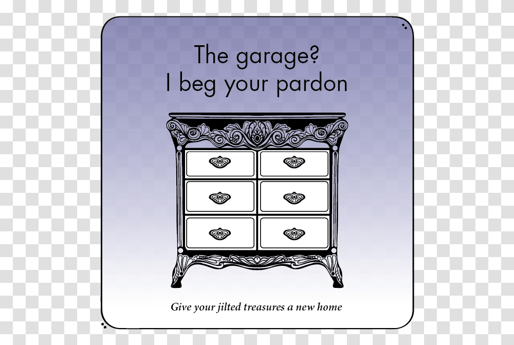 The Garage I Beg Your Pardon Antique Dresser Line Chest Of Drawers, Furniture, Cabinet Transparent Png