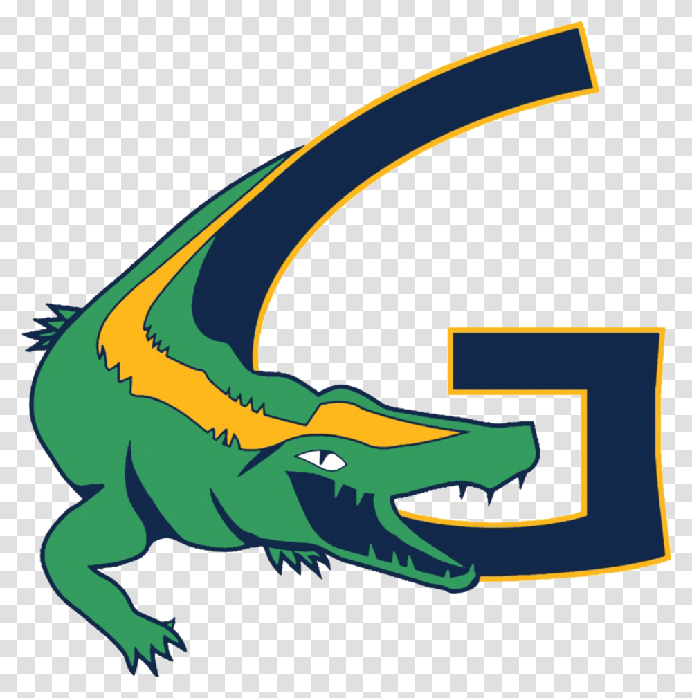 The Gautier Gators Gautier High School Logo, Axe, Tool, Reptile, Animal Transparent Png