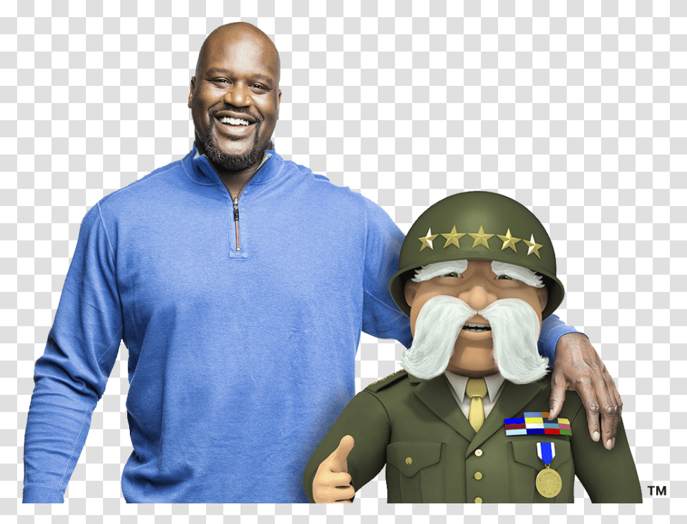 The General Shaq X The General, Person, Human, Military, Military Uniform Transparent Png