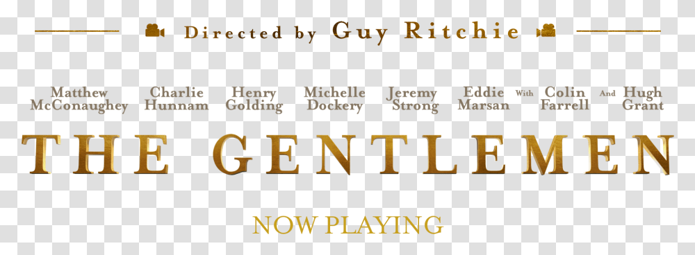 The Gentlemen Gentlemen Movie Logo, Alphabet, Word, Label Transparent Png
