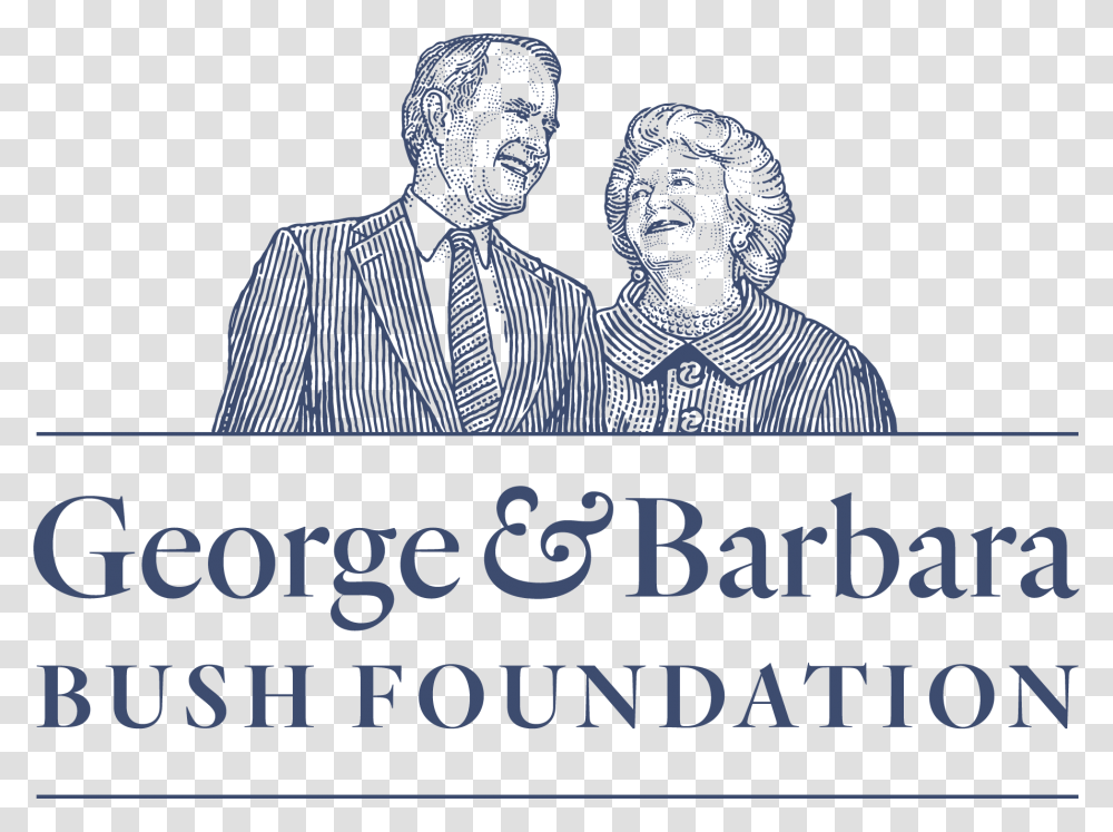 The George And Barbara Bush Foundation Barbara Bush At George Bush Foundation, Tie, Person, Drawing Transparent Png