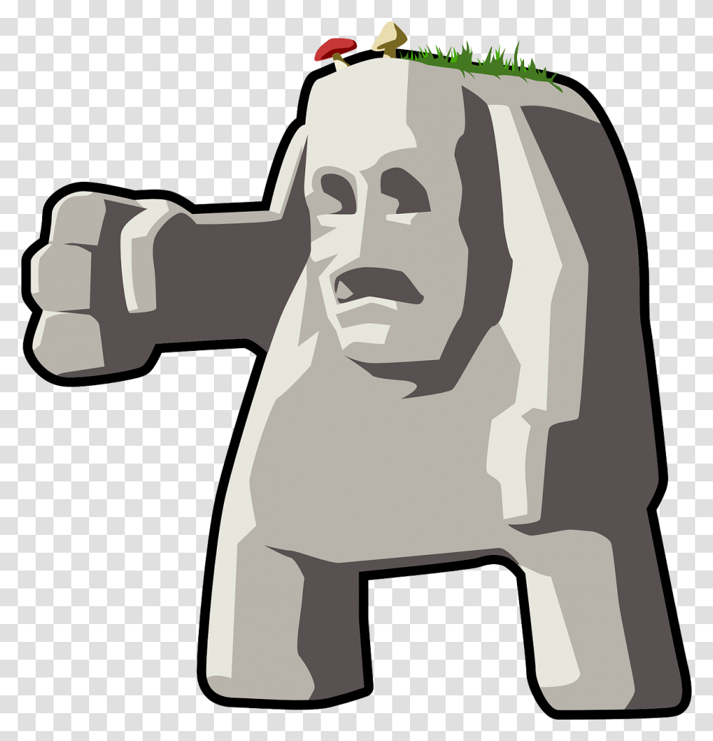 The Giant, Hand, Head, Sculpture Transparent Png