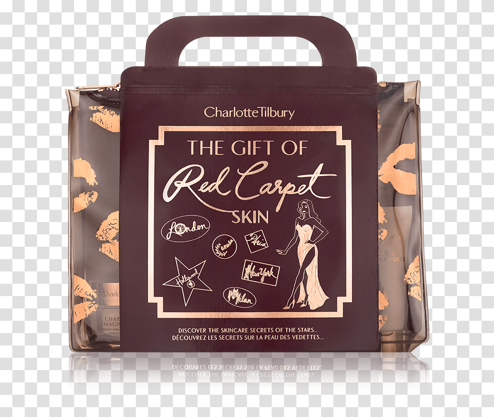 The Gift Of Red Carpet Skin Travel Kit Open Bag Charlotte Tilbury Gift Of Red Carpet Skin, Advertisement, Poster, Flyer Transparent Png