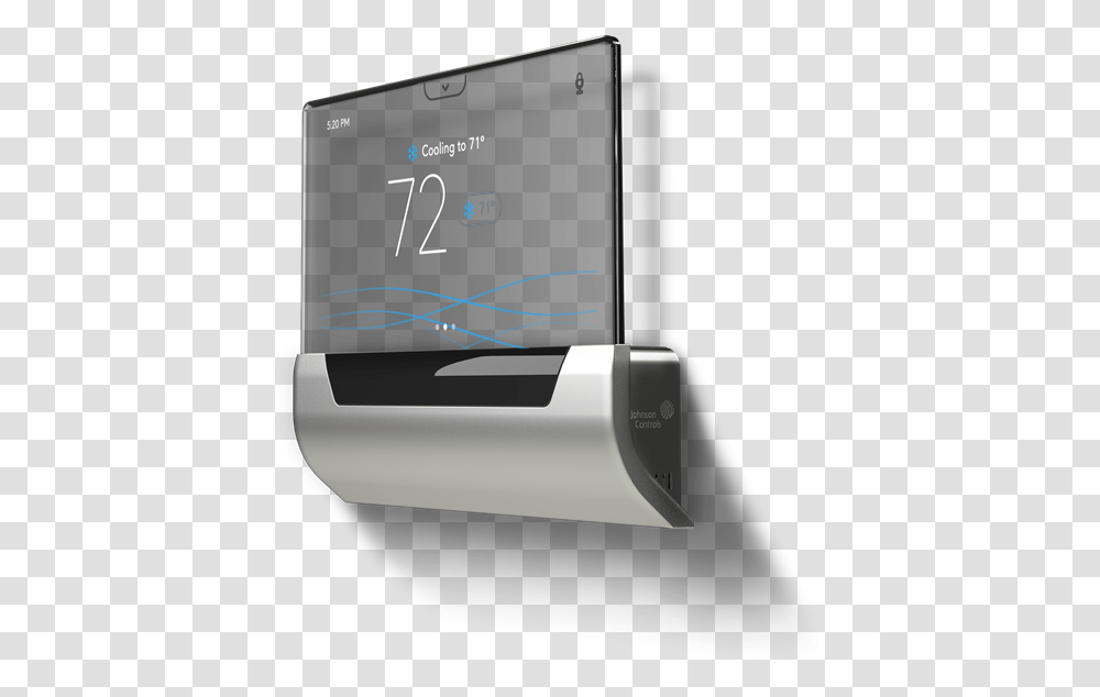 The Glas Thermostat Integrates A See Through Oled Touch Smart Thermostat, Electronics, Appliance Transparent Png