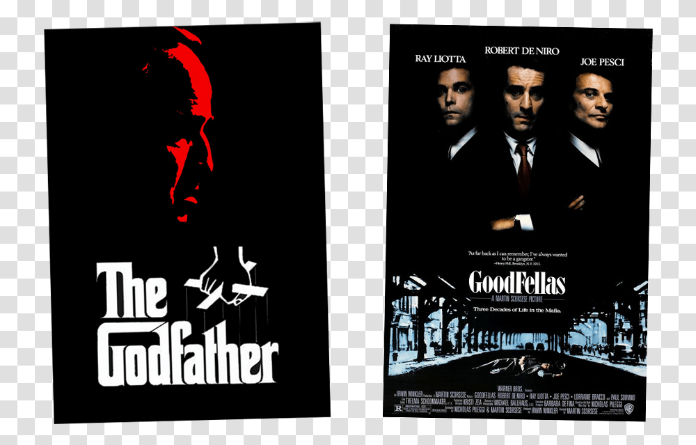 The Godfather Goodfellas Godfather Movie Poster Hd, Person, Advertisement, Tie, Accessories Transparent Png