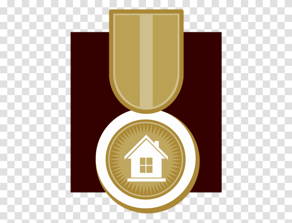 The Gold Medal Team At Remax Properties Inc Emblem, Trophy, Sunlight, Label Transparent Png