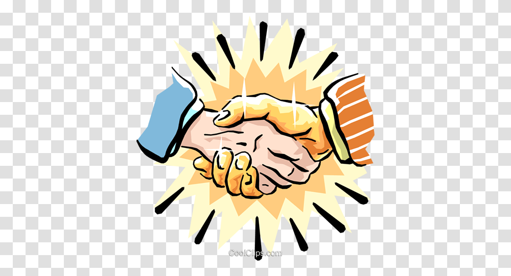 The Golden Handshake Royalty Free Vector Clip Art Two People Agreeing On Something, Poster, Advertisement, Fire, Flame Transparent Png