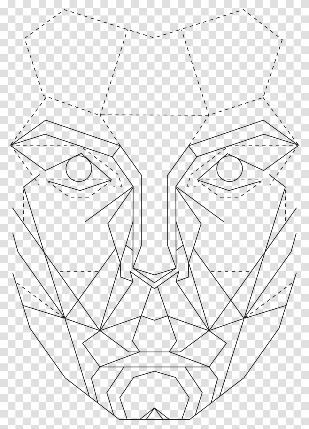 The Golden Ratio In Graphic Golden Ratio Face Template Female, Head, Tabletop Transparent Png