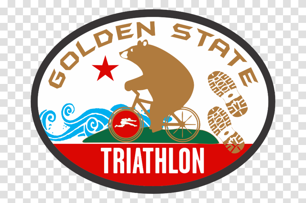 The Golden State Triathlon Circle, Label, Logo Transparent Png