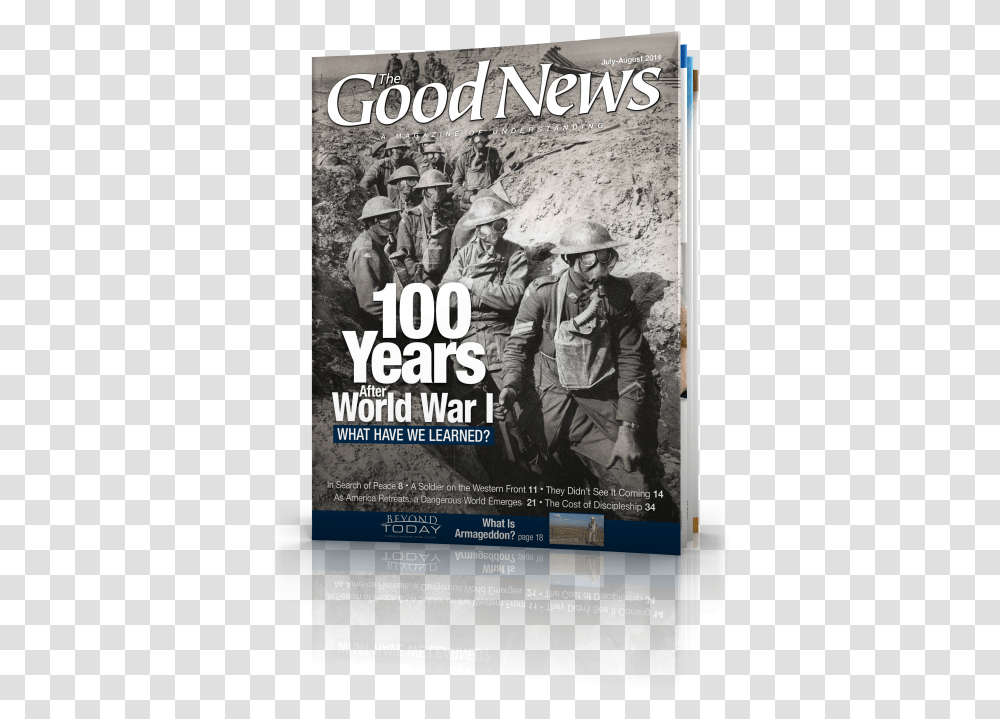 The Good News July Trench Warfare Gas Masks, Poster, Advertisement, Person, Human Transparent Png