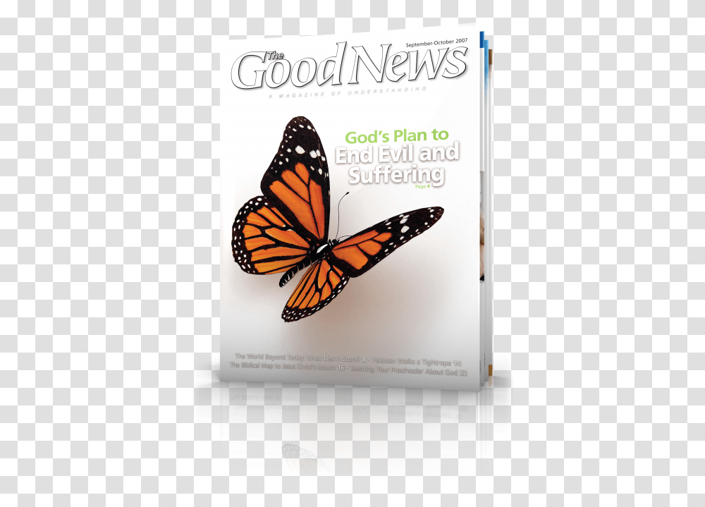 The Good News September October 3d Butterfly, Monarch, Insect, Invertebrate, Animal Transparent Png