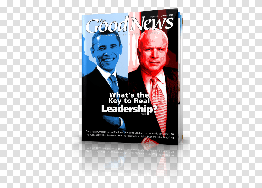 The Good News September October Barack Obama, Tie, Accessories, Accessory, Advertisement Transparent Png