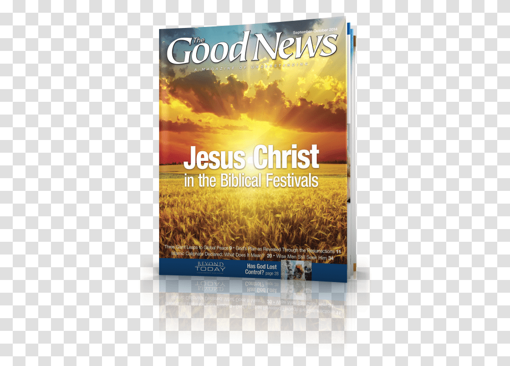 The Good News September October Golden Sun Set, Poster, Advertisement, Flyer, Paper Transparent Png