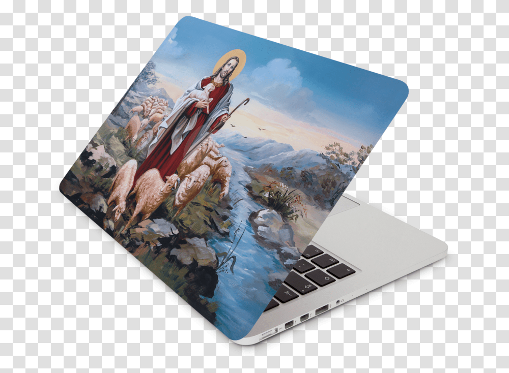 The Good Shepard Laptop Skin Macbook Air Black Color, Mousepad, Mat, Bird, Animal Transparent Png