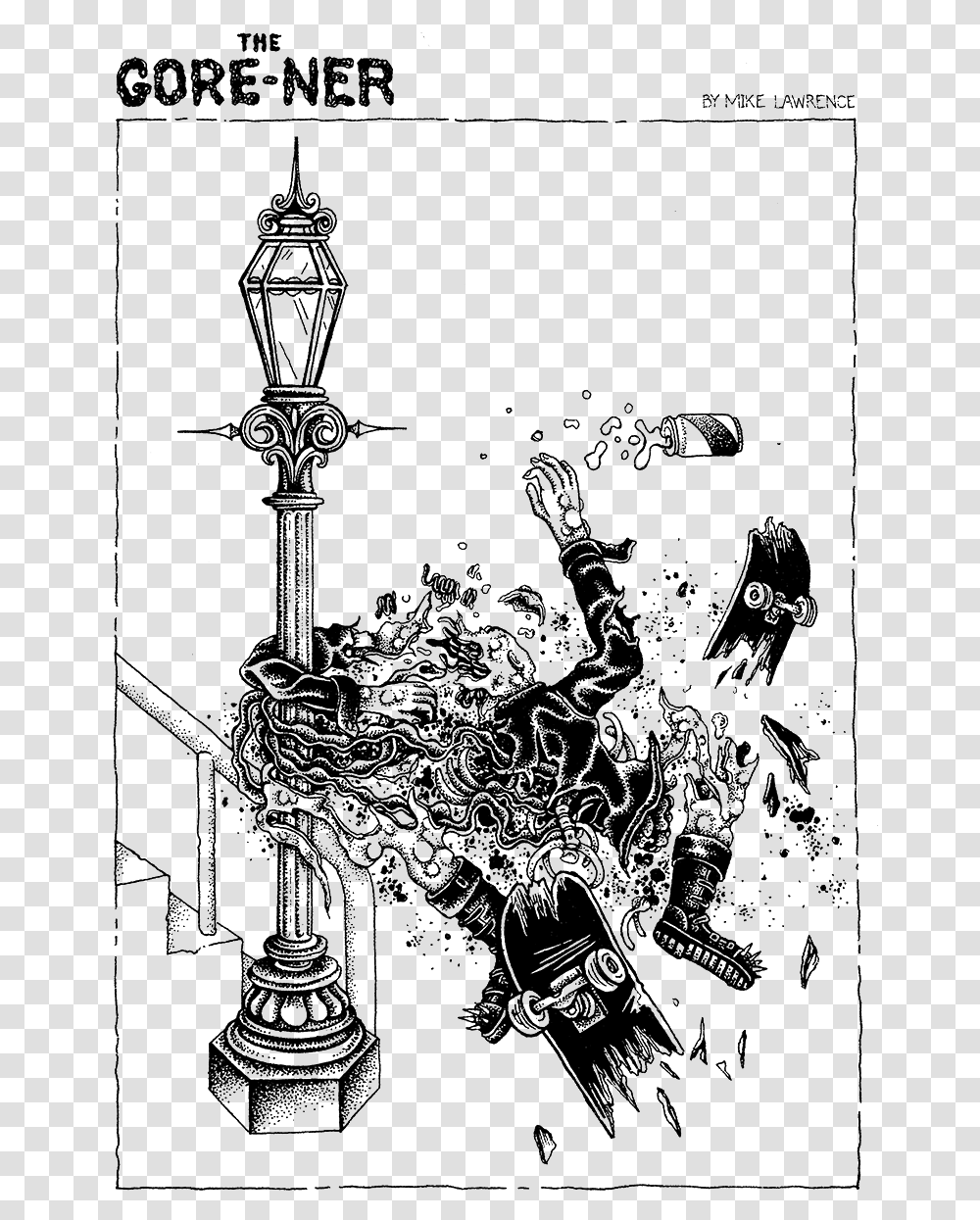 The Gore Ner By Mike Lawrence Illustration, Lamp, Crystal, Chandelier, Weapon Transparent Png