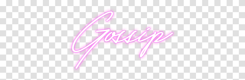 The Gossip Nail Bar Logo Pink Clouds - Calligraphy, Label, Text, Purple, Light Transparent Png