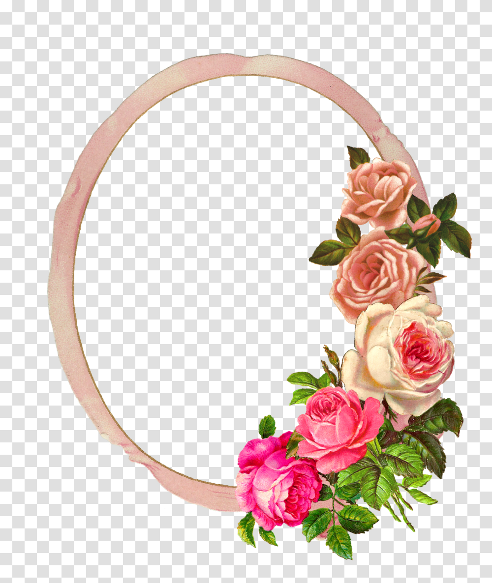 The Graphics Monarch Free Pink Rose Digital Flower Frame Download, Plant, Blossom, Flower Arrangement Transparent Png