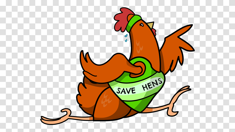 The Great Chicken Run Is Here Clipart Download, Label, Animal, Outdoors Transparent Png