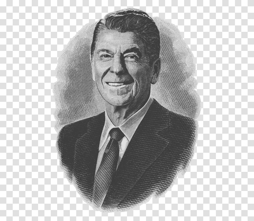 The Great Communicator Ronald Reagan, Tie, Face, Person, Head Transparent Png