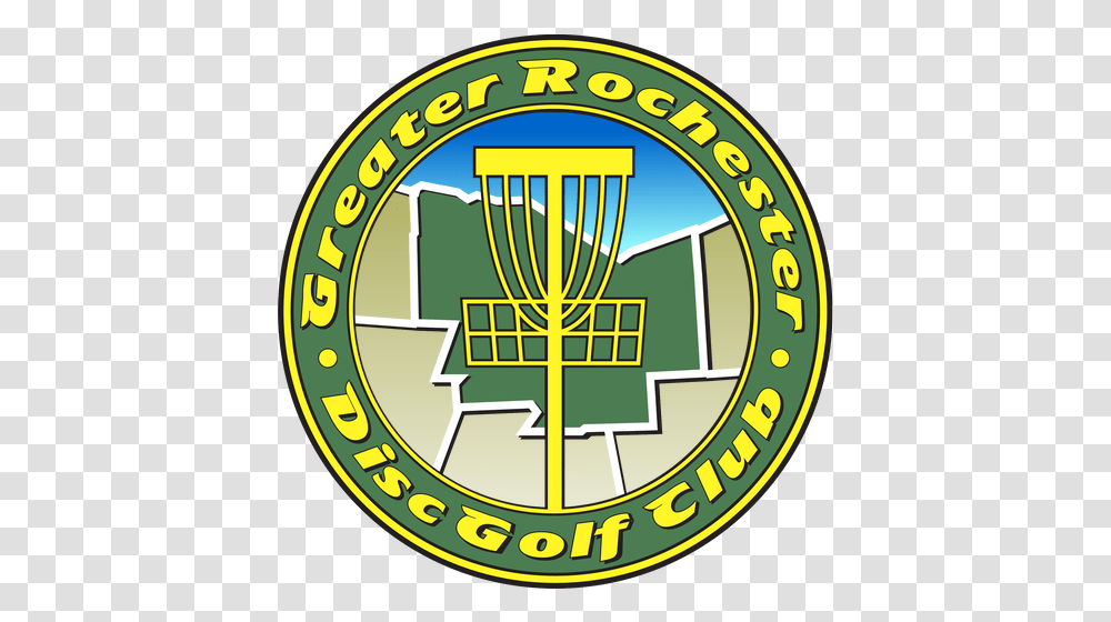 The Greater Rochester Disc Golf Club Candle Holder, Logo, Symbol, Trademark, Emblem Transparent Png