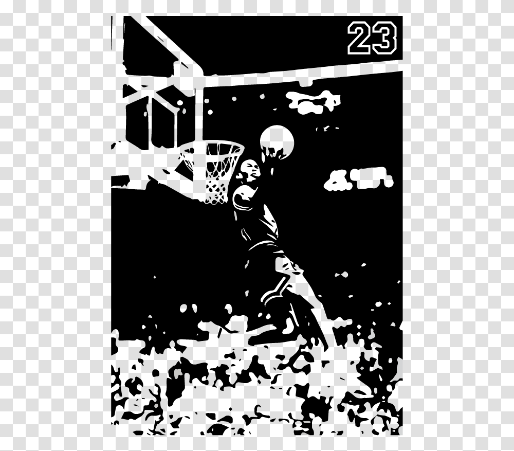 The Greatest Basketball Player Of All Time Michael Michael Jordan Shooting, Stencil, Person, Human, Poster Transparent Png