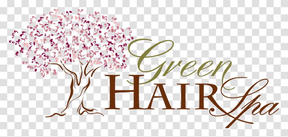 The Green Hair Spa Green Hair Spa, Text, Plant, Flower, Alphabet Transparent Png