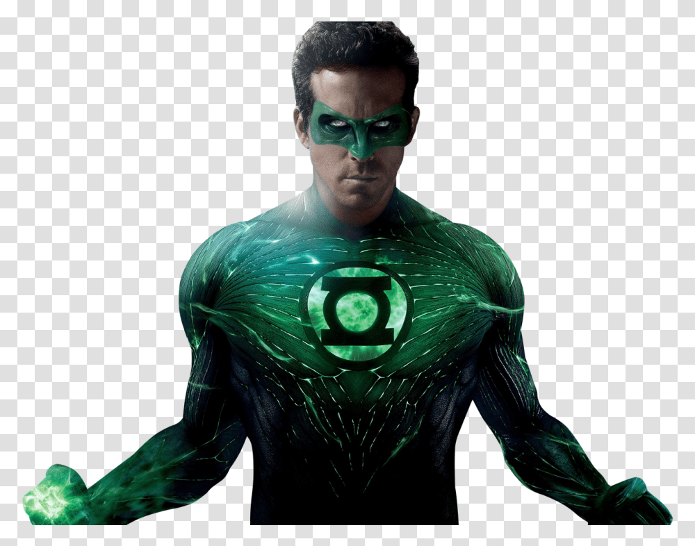The Green Lantern Image Ryan Reynolds Green Lantern, Person, Clothing, Lighting, Sleeve Transparent Png