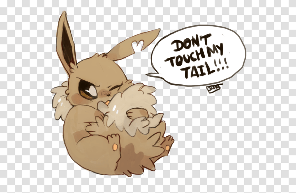 The Grumpy Eevee Eevee Dont Touch My Tail, Mammal, Animal, Wildlife, Rodent Transparent Png