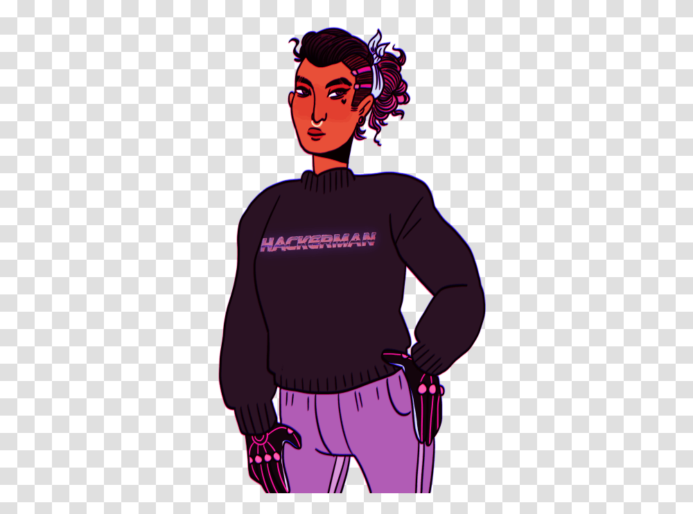 The Hackerman Of Overwatch Tumblr, Apparel, Sleeve, Long Sleeve Transparent Png