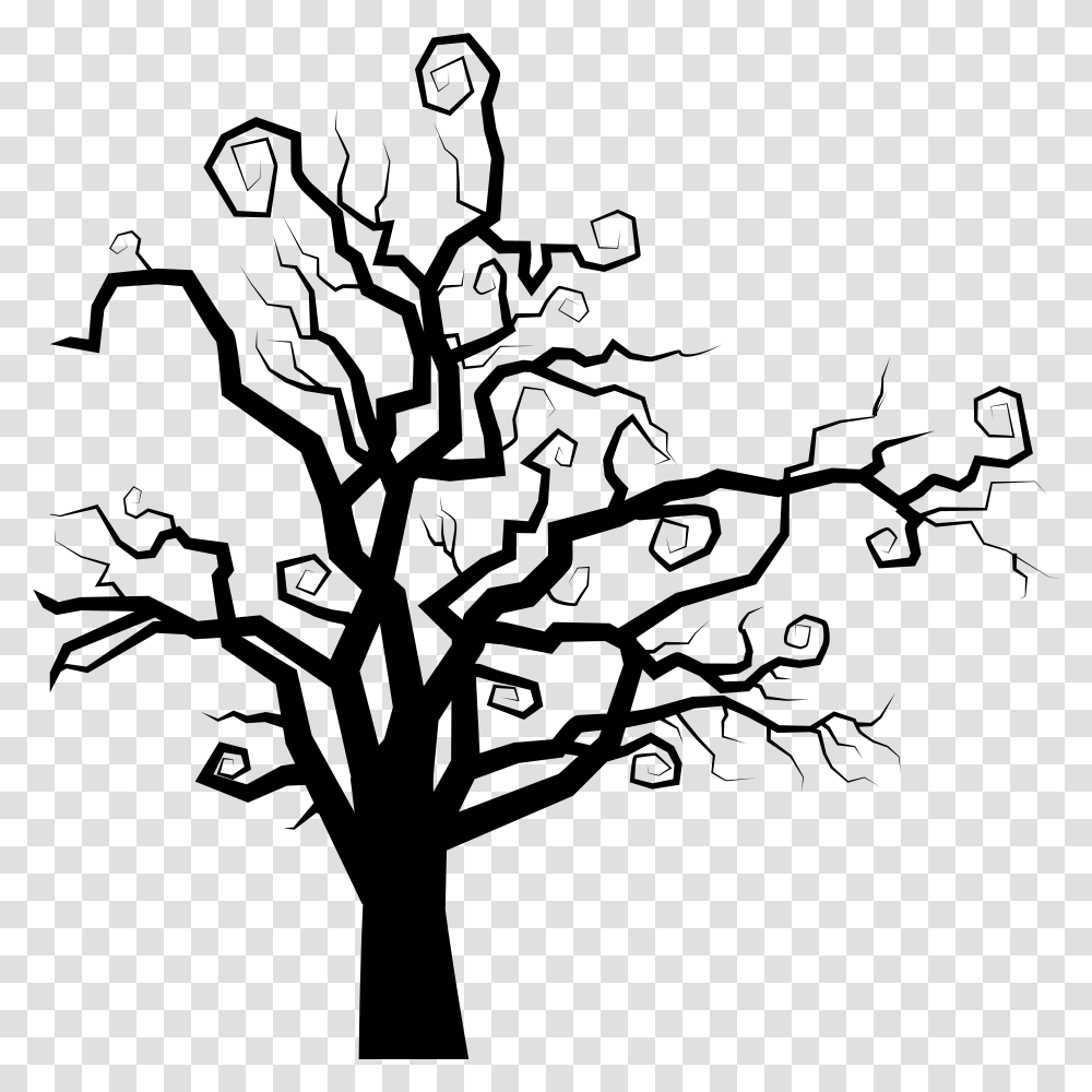 The Halloween Tree Clip Art Spooky Tree Silhouette, Gray, World Of Warcraft Transparent Png