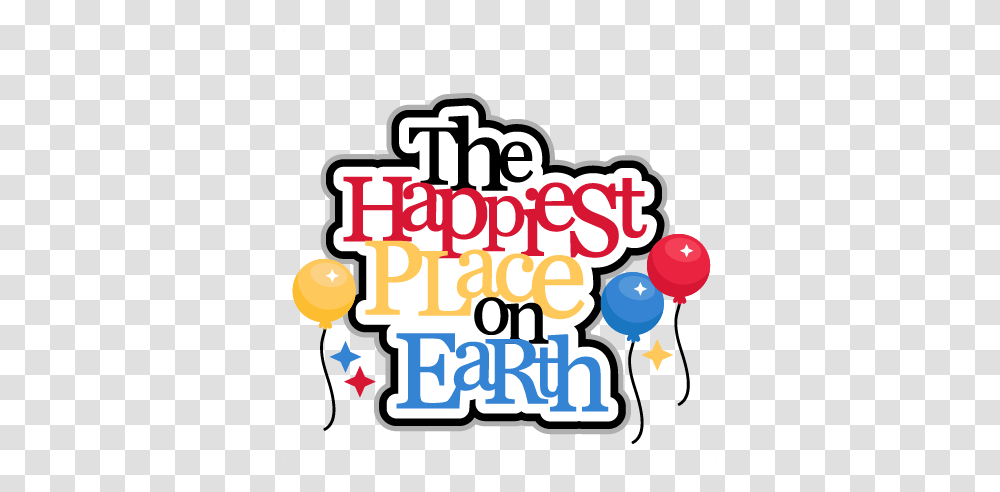 The Happiest Place On Earth Title For Scrapbooking, Label, Alphabet, Ball Transparent Png