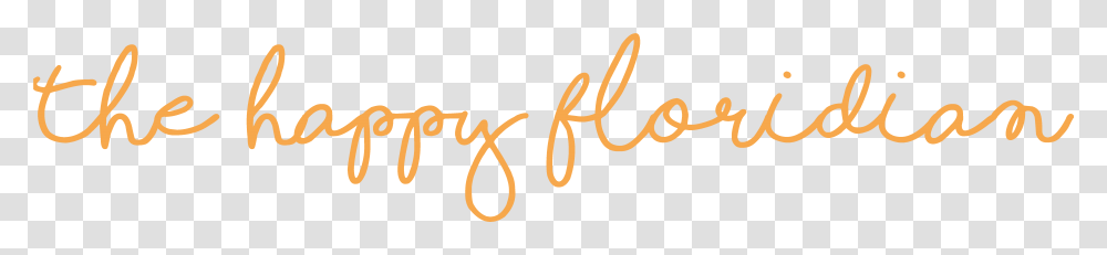 The Happy Floridian Calligraphy, Handwriting, Label Transparent Png
