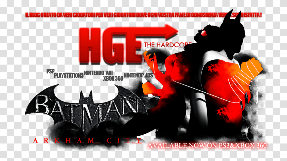 The Hardcore Gamer Experience Una Delle Migliori Serie Batman Arkham City, Poster, Advertisement, Symbol, Person Transparent Png