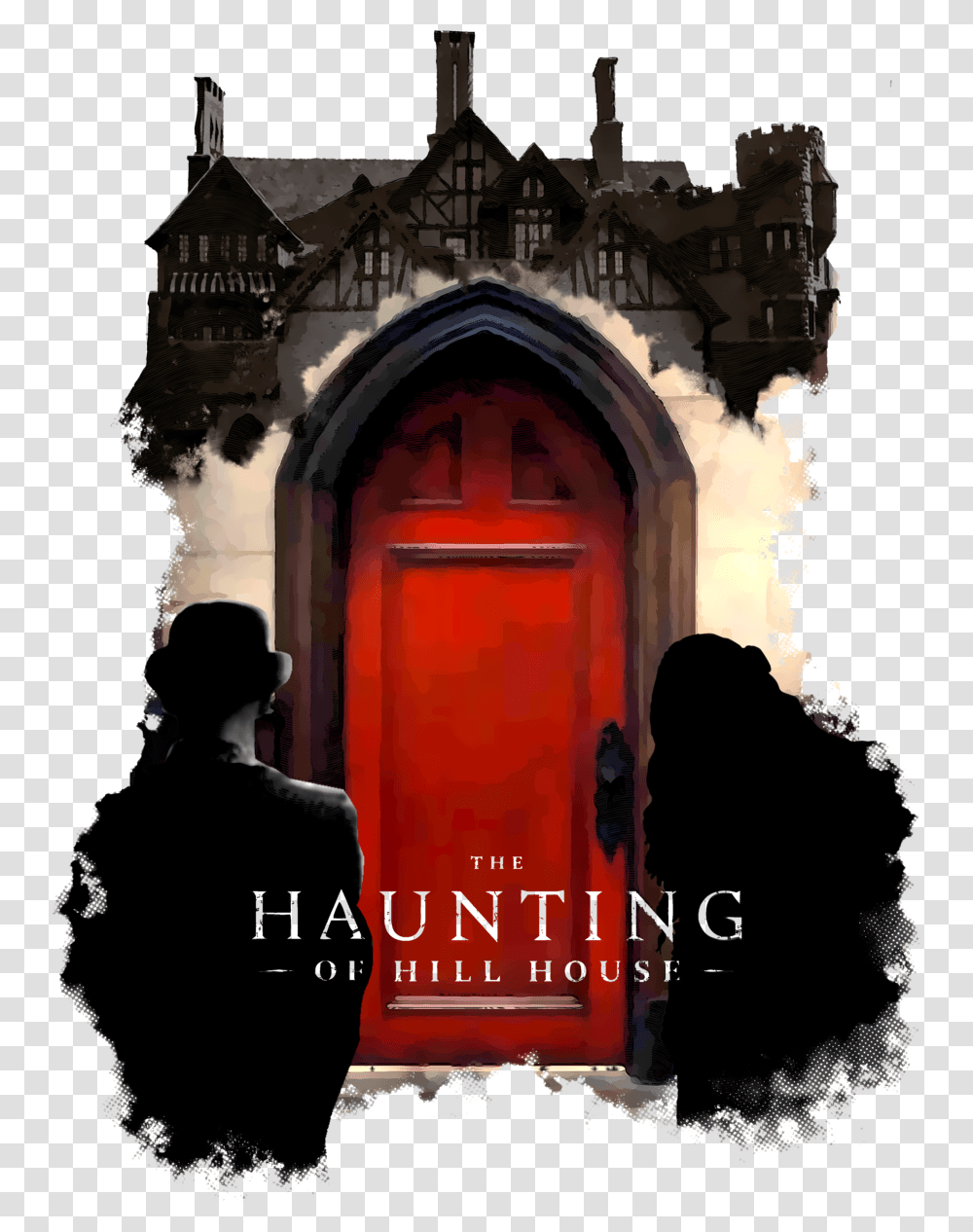 The Haunting Of Hill House Haunting Of Hill House Red Door, Person, Silhouette, Spire, Tower Transparent Png