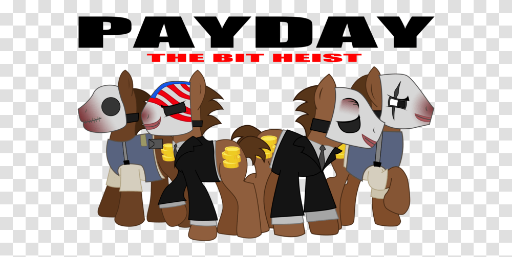 The Heist Payday 2 Applejack Cartoon Mammal Vertebrate My Little Pony Payday, Hand, Person, Crowd, People Transparent Png