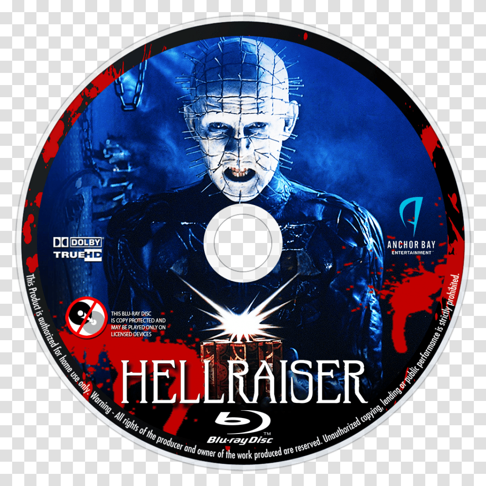 The Hellbound Heart Pinhead Hellraiser Film Clive Barker Hellraiser The Movie, Disk, Poster, Advertisement, Dvd Transparent Png