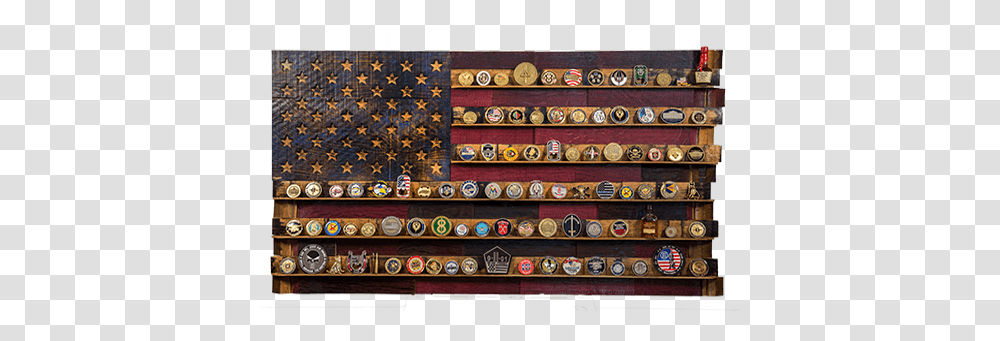 The Heritage Flag Company Wooden Flag Coin Rack, Rug, Shelf, Text, Furniture Transparent Png