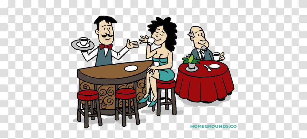 The History Of Coffee, Person, Human, Dating, Furniture Transparent Png