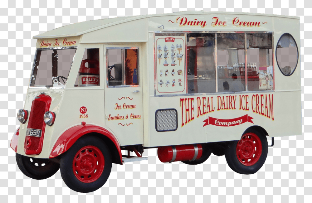 The History Of The Ice Cream Truck, Vehicle, Transportation, Fire Truck, Van Transparent Png