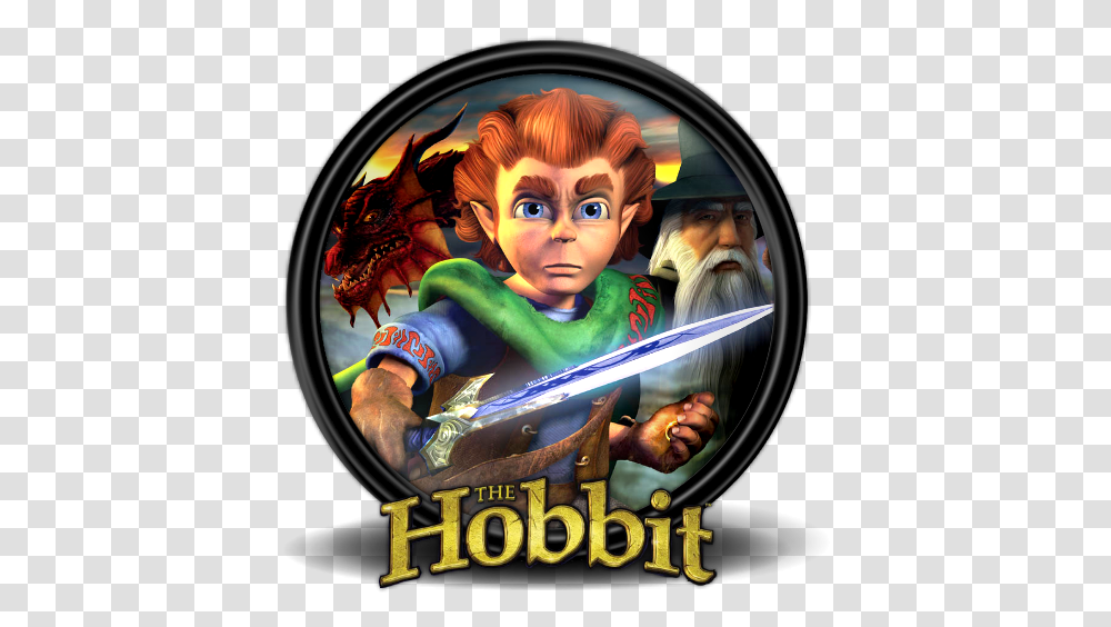 The Hobbit 2 Icon Mega Games Pack 36 Icons Softiconscom Hobbit 2003 Video Game, Person, Human, Disk, Dvd Transparent Png