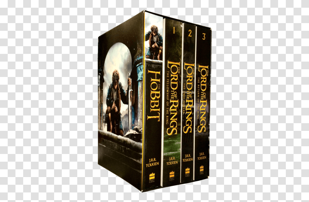 The Hobbit And The Lord Of The Rings Lord Of The Rings Hobbit Book Box Set, Person, Word, Advertisement Transparent Png