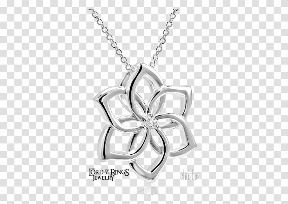 The Hobbit Galadriel Flower Pendant Name Pendant In Heart, Locket, Jewelry, Accessories, Accessory Transparent Png