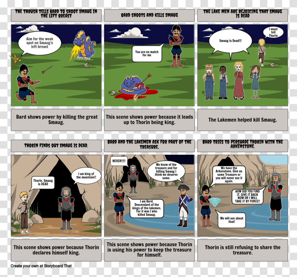 The Hobbit Storyboard Par Joaschfrejuste Cartoon, Person, Human, Comics, Book Transparent Png