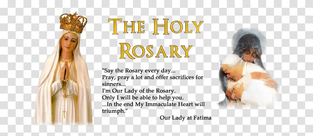 The Holy Rosary For Women, Person, Text, Clothing, Alphabet Transparent Png