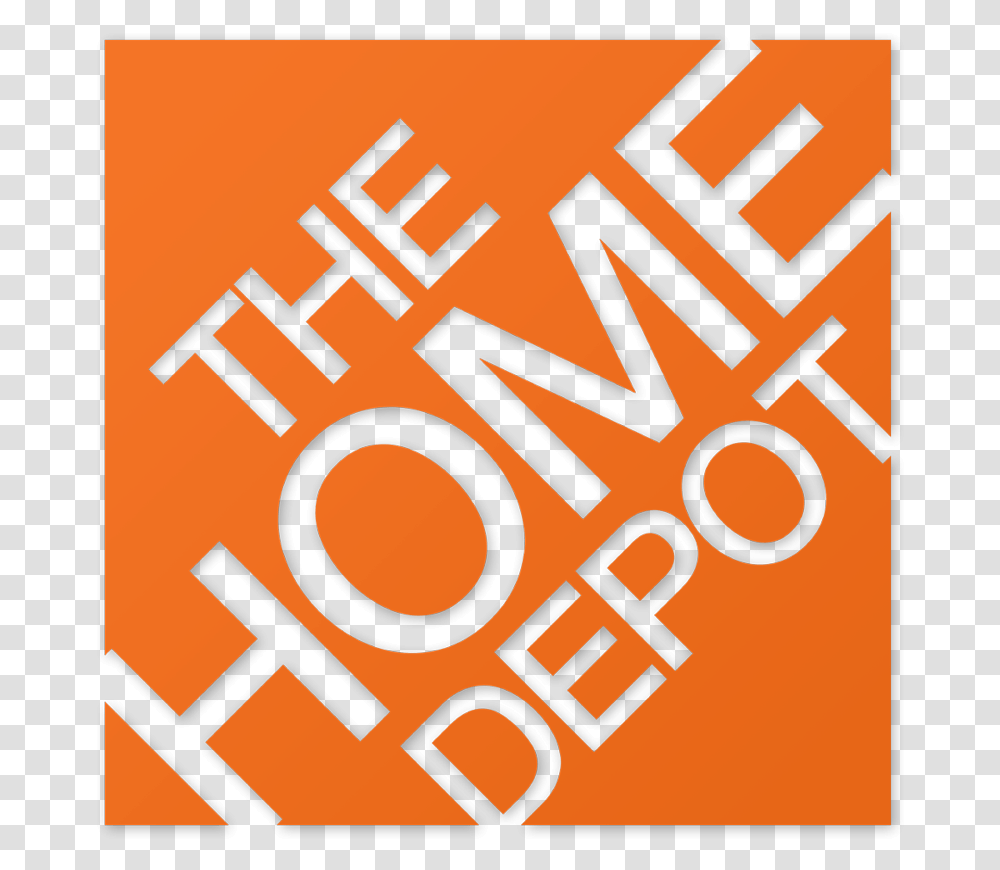 The Home Depot Logo In Helvetica Poster, Alphabet, Advertisement, Label Transparent Png