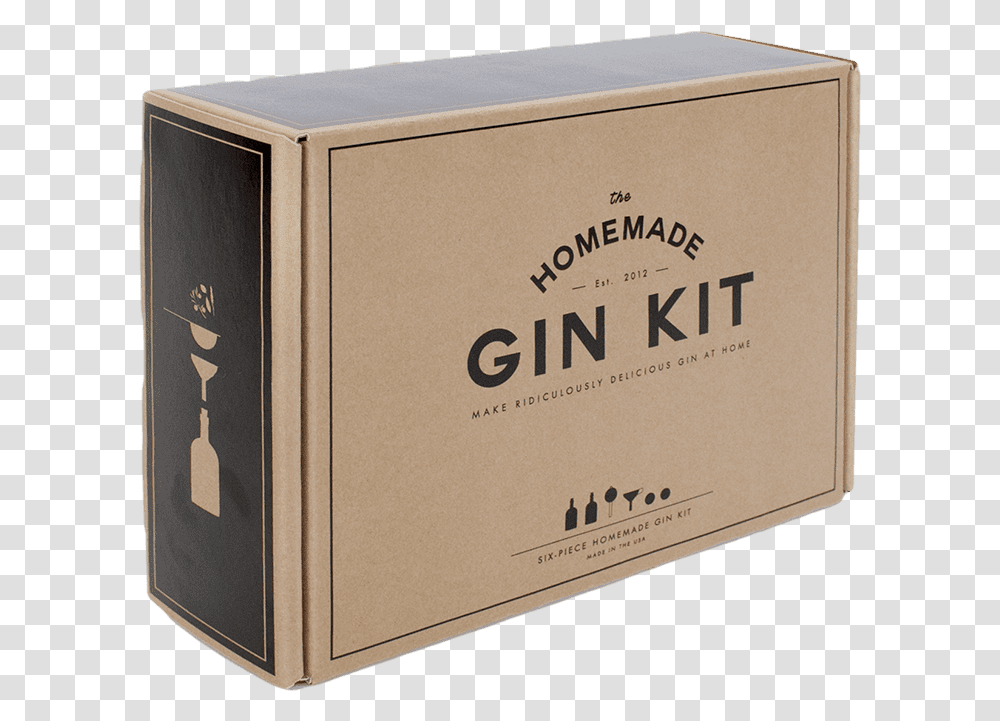 The Homemade Gin Kit These 50 Gifts Will Have Your Man Make Gin At Home, Box, Cardboard, Carton, Label Transparent Png