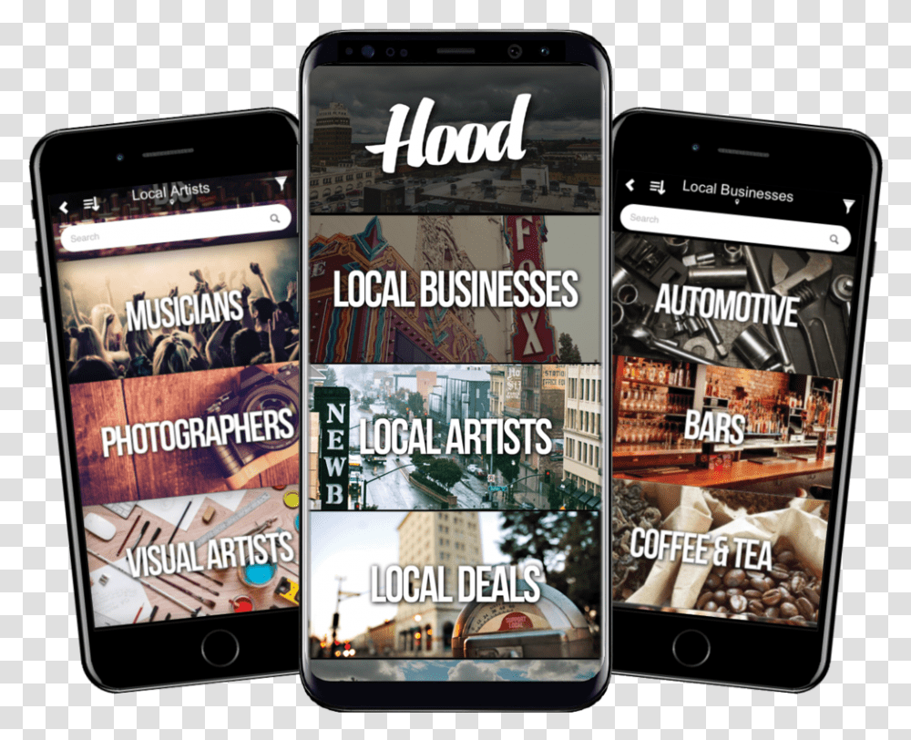 The Hood App Iphone, Flyer, Poster, Paper, Advertisement Transparent Png